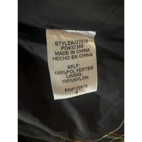 Entro Plaid Print Quilted Collared Button Up Vest Ruffle Sleeve Women Size Small - Picture 8 of 9